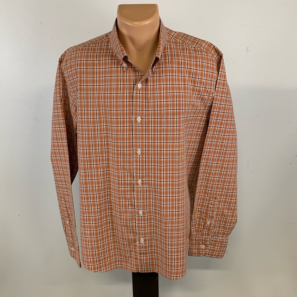 J. Crew long sleeve button down collar shirt.  XL
